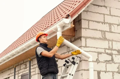 Pose et remplacement de gouttières à Jubainville